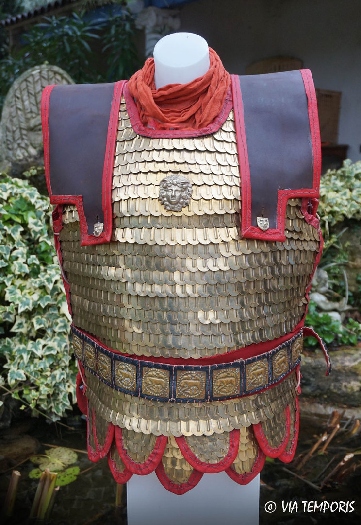 ROMAN ARMOUR - LORICA SQUAMATA WITH LARGE BRASS SCALES