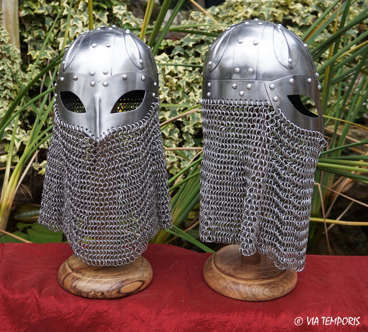 VIKING HELMET WITH EYE GUARD AND CHAINMAIL NECK FOR CHILDREN