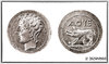 DRACHMA OF AVIGNON WITH A BOAR (125-50 BC) - REPRODUCTION OF ANCIENT GREECE