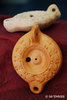 GALLO-ROMAN OIL LAMP WITH OLIVE BRANCHES