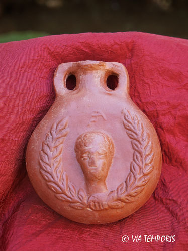ROMAN BOTTLE WITH HAED OF MAN - REPRODUCTION