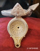 ROMAN OIL LAMP WITH EAGLE