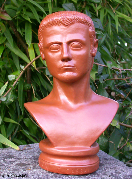 BUST OF CALIGULA IN TERRA SIGILATA FROM SOUTHERN GAUL