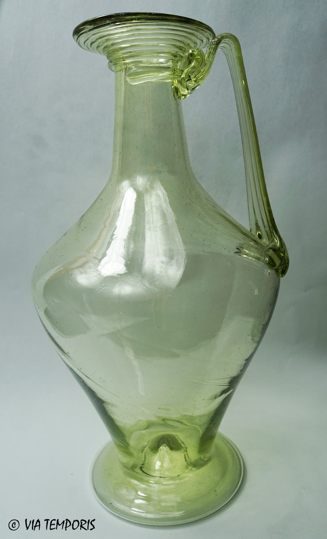 GALLO-ROMAN GLASSWARE - GREAT CARAFE WITH ONE HANDLE OF AMIENS