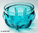 GALLO-ROMAN GLASSWARE - RIBBED CUP (turquoise blue)