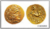 GOLD STATER OF THE AULERCI DIABLINTES (80-50 BC) - REPRODUCTION OF GALLIC COINS
