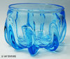 GALLO-ROMAN GLASSWARE - RIBBED CUP (light blue)
