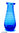 VERRE GALLO-ROMAIN - BALSAMAIRE AVEC FILET EN SPIRALE (bleu roi) - HAUT 7-8 CM