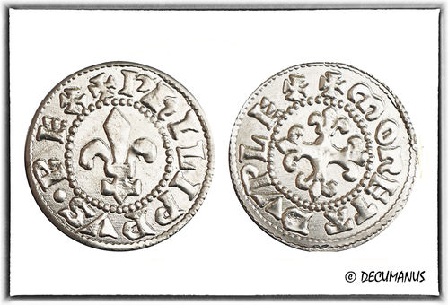 DOUBLE PARISIS DE PHILIPPE VI DE VALOIS (1341) - REPRODUCTION DU BAS MOYEN-ÂGE