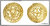 GOLD ECU OF LOUIS IX (ST-LOUIS - 1266) - REPRODUCTION OF MIDDLE AGES