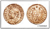 NUMMUS OF CONSTANTINE II WITH MILITARY CAMP GATE - ARLES (328-329) - ROMAN EMPIRE