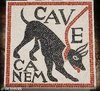 ROMAN MOSAIC - DOG ON LEASH - CAVE CANEM