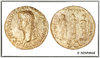SESTERCE OF CALIGULA WITH THREE SISTERS (37-38) - REPRODUCTION OF ROMAN EMPIRE