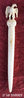 ROMAN BONE HAIRPIN OR STYLUS - EAGLE WITH SPREAD WINGS 1