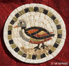 ROMAN MOSAIC - SMALL MEDALLION WITH A DUCK
