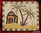 ROMAN MOSAIC - SMALL MEDALLION WITH PALM TREES AND HOUSE