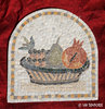 ROMAN MOSAIC - BASKET WITH FRUITS AND FLOWERS