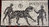 ROMAN MOSAIC - TIGER FIGHT WITH A FEMALE GLADIATOR