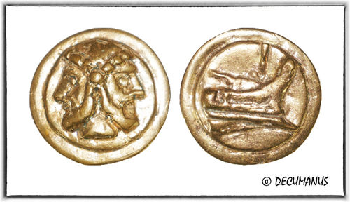 ANONYMOUS AS WITH JANUS (225-200 BC) - REPRODUCTION OF THE ROMAN REPUBLIC