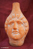 GALLO-ROMAN CERAMIC - ROMAN BOTTLE WITH WOMAN HEAD DECORATION I