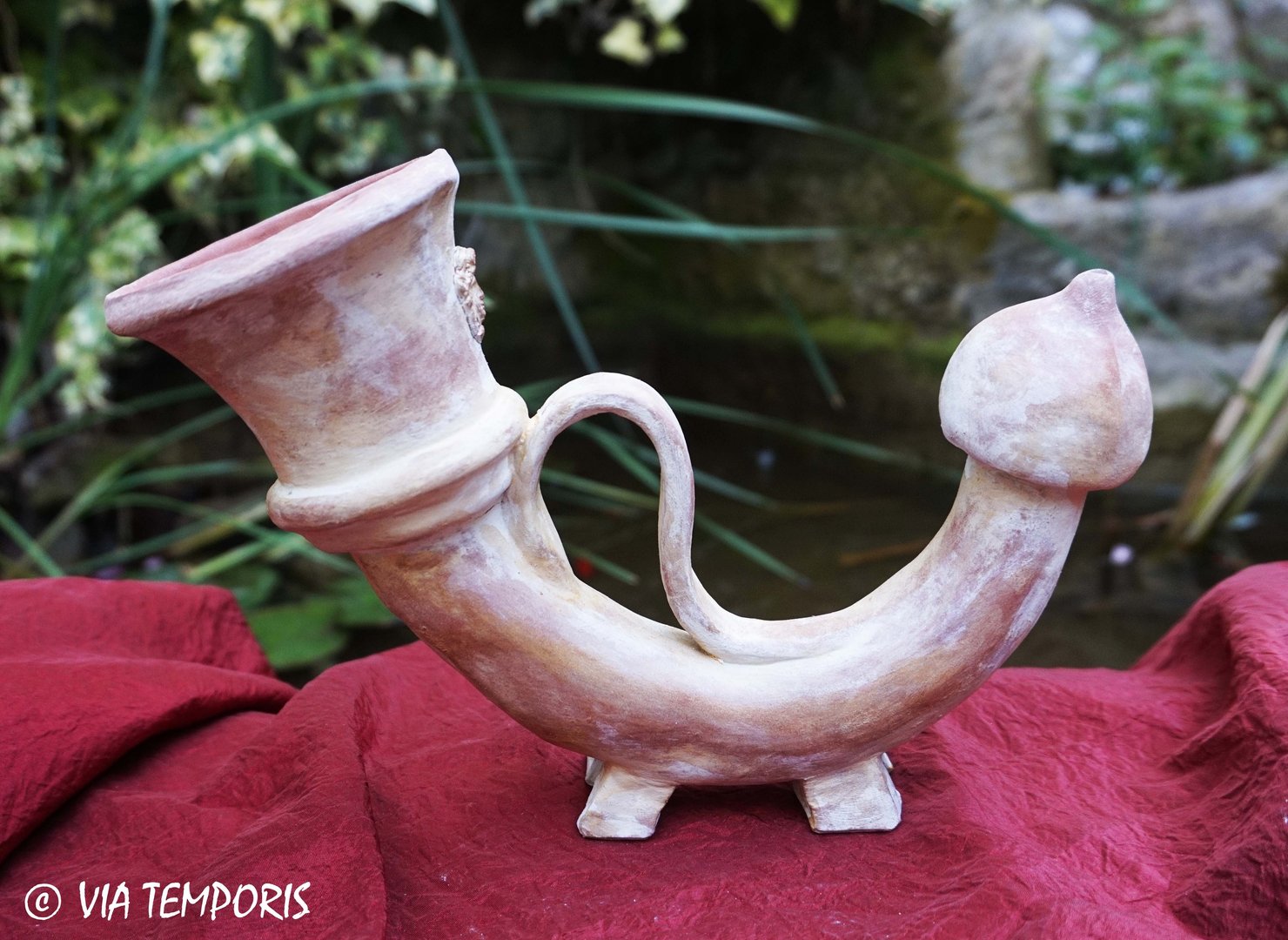 ANTIQUE POTTERY - RHYTON IN THE FORM OF A PHALLUS