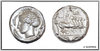 TETRADRACHM OF SYRACUSE - SICILY (415-410 BC) - REPRODUCTION OF ANCIENT GREECE