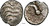 DENIER OF THE HELVETES AT THE "PALM" (80-50 BC) - REPRODUCTION OF GALLIC COINS