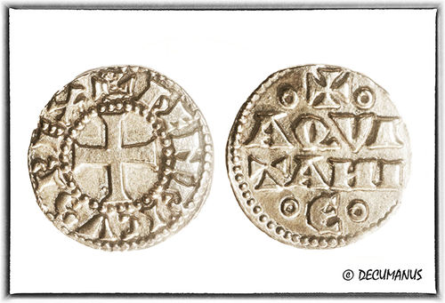 DENIER OF HENRI II PLANTAGENET - AQUITAINE (1152-1169) - REPRODUCTION OF MIDDLE AGES