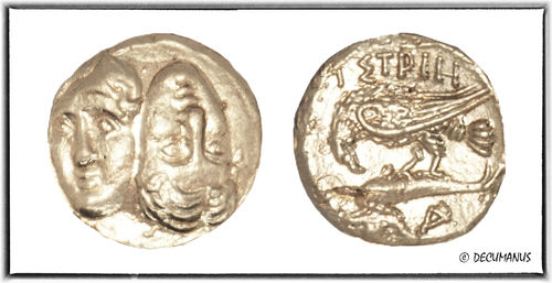 DRACHM OF THRACE KINGDOM - ISTROS (400-350 BC) - REPRODUCTION OF ANCIENT GREECE