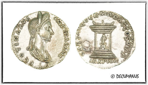DENIER DE PLOTINA (112-114) - REPRODUCTION DU HAUT EMPIRE ROMAIN