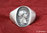 ANCIENT JEWERLY - ROMAN SILVER RING WITH HEAD OF TRAIANUS - MOD. 1