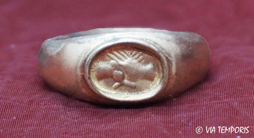 ANCIENT JEWERLY - ROMAN SILVER  RING CONCORDIA