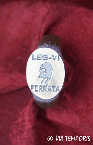 ANCIENT JEWERLY - ROMAN BRONZE RING - LEGIO VI FERRATA