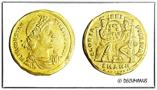 SOLIDUS DE CONSTANCE II - ANTIOCHE (347-350) - REPRODUCTION DU BAS EMPIRE ROMAIN