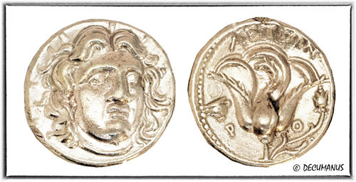 TETRADRACHM OF CARIA ISLANDS (230-205 BC) - REPRODUCTION OF ANCIENT GREECE