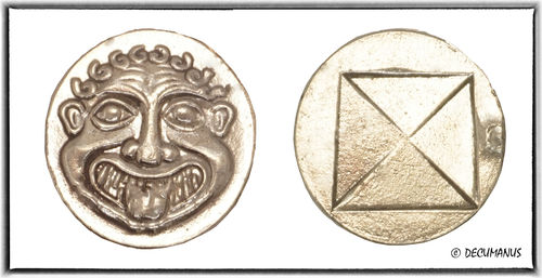 STATER OF NEAPOLIS - MACEDONIA (520-480 BC) - REPRODUCTION OF ANCIENT GREECE