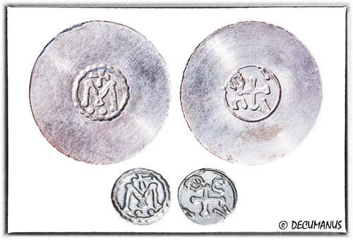COINS MONETAIRES D'UN DENIER DU PATRICE METRANUS - MARSEILLE (VIIIe s.)