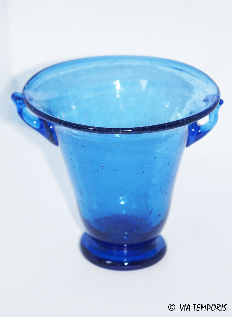 GALLO-ROMAN GLASSWARE - SMALL BLUE SKYPHOS