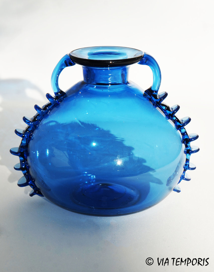 GALLO-ROMAN GLASSWARE - ARYBALLOS WITH NARROW EDGE (Blue)
