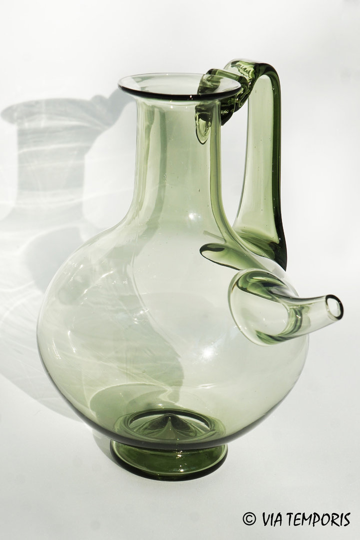 GALLO-ROMAN GLASSWARE - GREEN BABY BOTTLE
