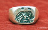ANCIENT JEWERLY - ROMAN SILVER RING WITH SHE-WOLF
