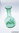 GALLO-ROMAN GLASSWARE - SMALL BALSAMARIUM BOTTLE - GREEN - HEIGHT 13 CM