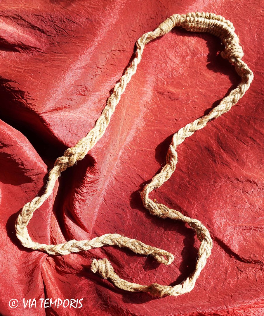 ANTIQUE SLING WITH BRAIDED JUTE CORDS