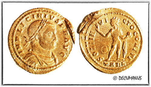 FOLLIS DE LICINIUS I AU DIEU SOLEIL - ARLES (313-314) - REPRODUCTION BAS EMPIRE