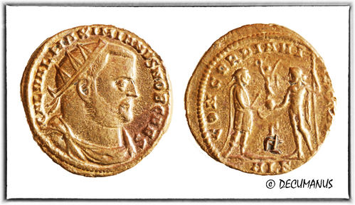 AURELIANUS DE MAXIMIN II DAIA - JUPITER (296-297) - REPROD DU BAS EMPIRE