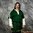 MEDIEVAL COTTON TUNIC WITH EMBROIDERED DECORATIONS - DOUBLE SLEEVES - GREEN